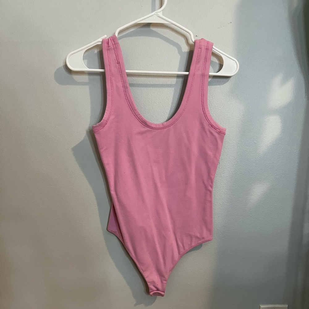 Nuuds Bubblegum Pink Tank Bodysuit